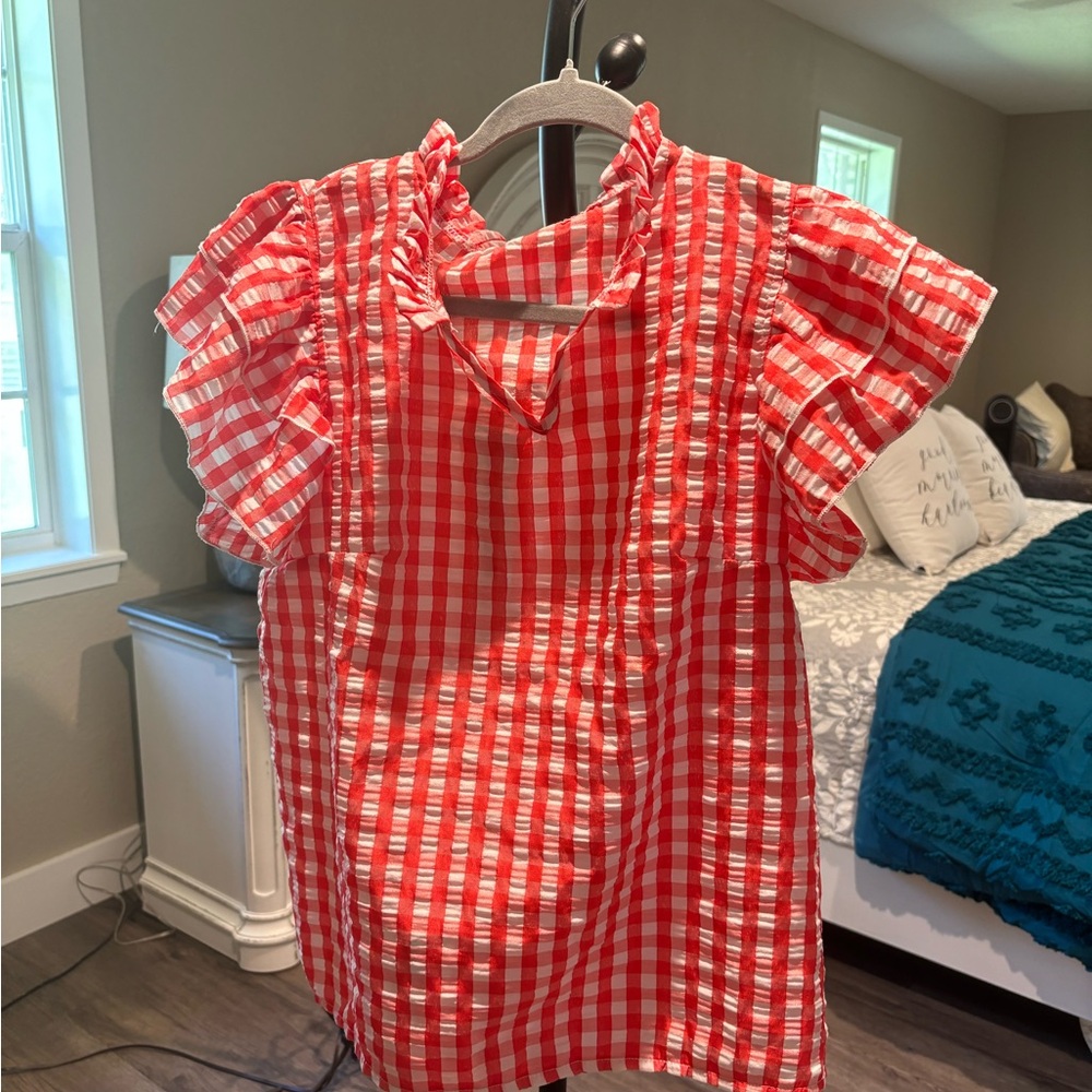 Red Checkered Top